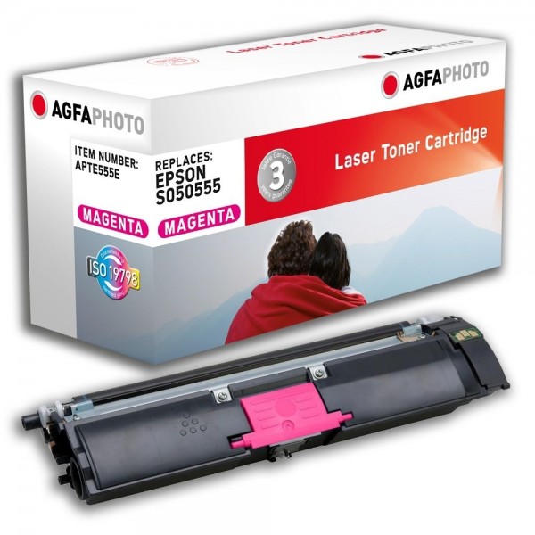 AGFA Photo Toner magenta 555E für Epson Aculaser C1600 CX16 S050555