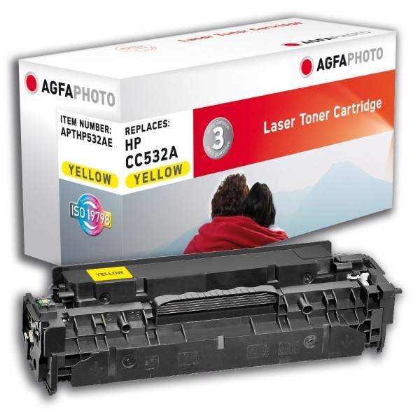 AGFA Photo Toner gelb HP532AE für HP Color LaserJet CM2300 Series