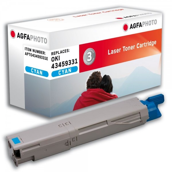 AGFA Photo Toner cyan 43459331E für Oki Data C3300 C3400