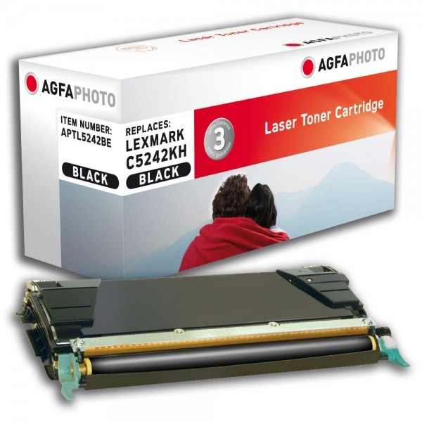 AGFA Photo Toner schwarz 5242BE für Lexmark C524 C534