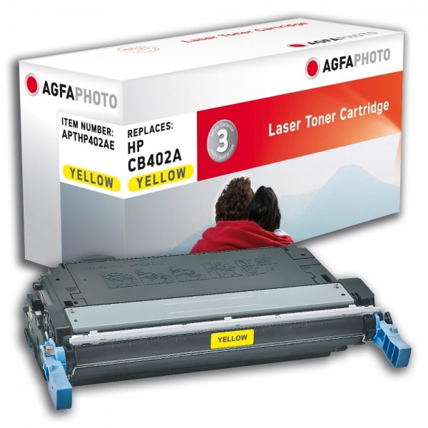 AGFA Photo Toner gelb HP402AE für HP Color LaserJet CP4000 Series