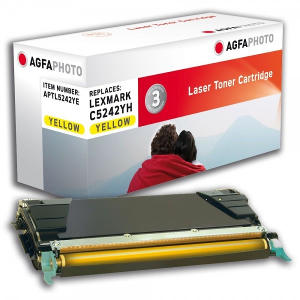 AGFA Photo Toner gelb 5242YE für Lexmark C524 C534