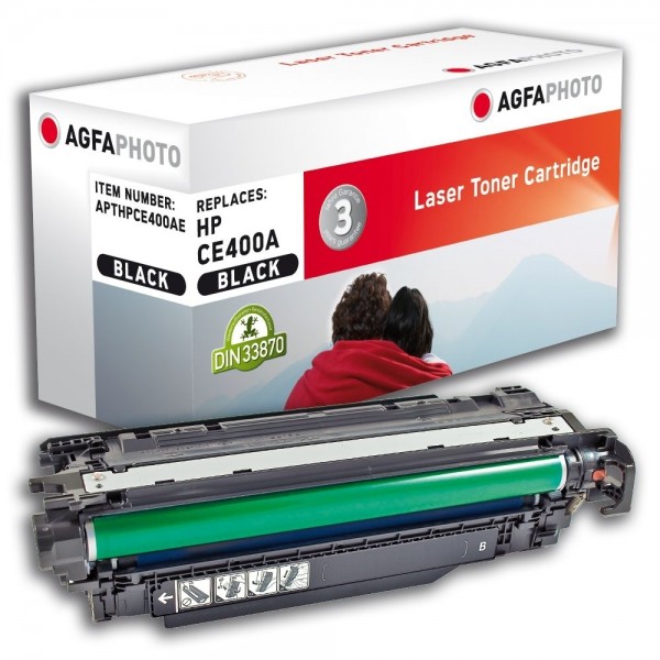 AGFA Photo Toner Schwarz HPCE400AE für HP LaserJet Enterprise 500 Color M 551 Series