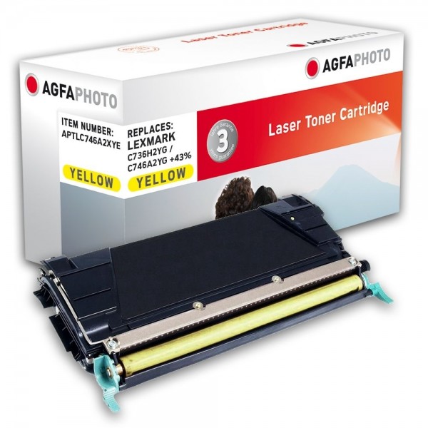 AGFA Photo Toner gelb C746A2XYE für Lexmark C746 C748