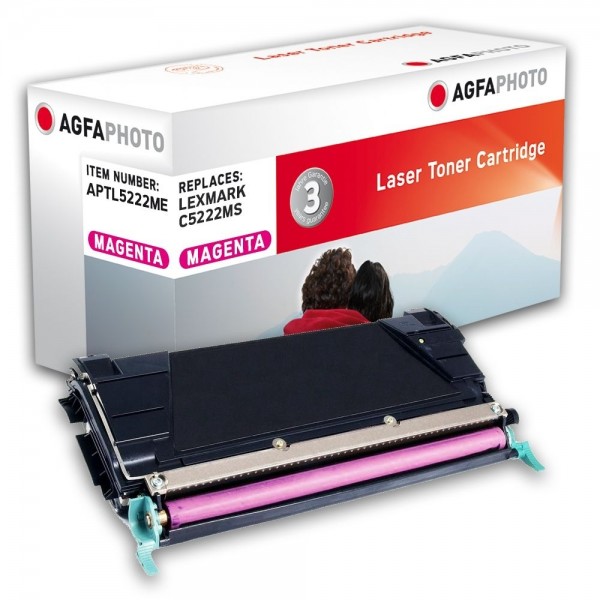 AGFA Photo Toner magenta 5222ME für Lexmark C522 C524 C532 C534