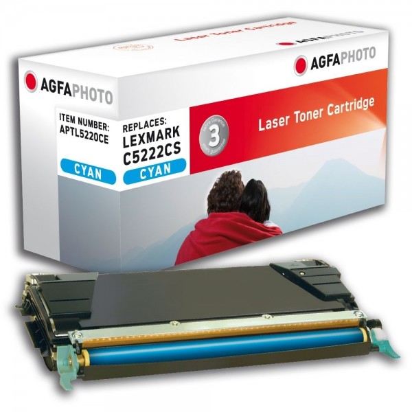 AGFA Photo Toner cyan 5220CE für Lexmark C534