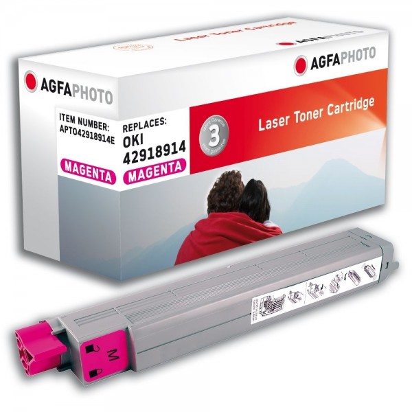 AGFA Photo Toner magenta 42918914E für OKI C9600 C9800