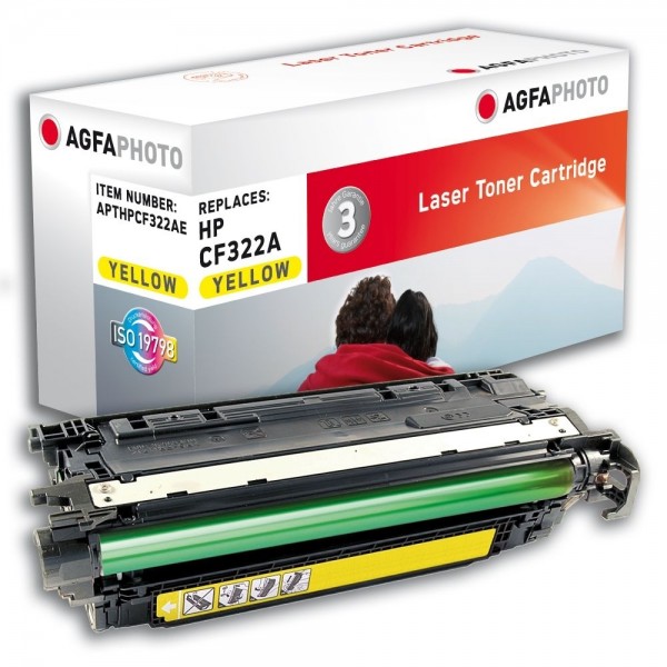 AGFA Photo Toner gelb HPCF322AE für HP Color LaserJet Enterprise M651 Series