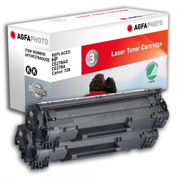 AGFA Photo Toner schwarz HP278ADUOE für HP LaserJet P1566