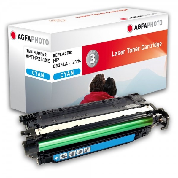 AGFA Photo Toner cyan HP251XE für HP LaserJet CM3500 Series