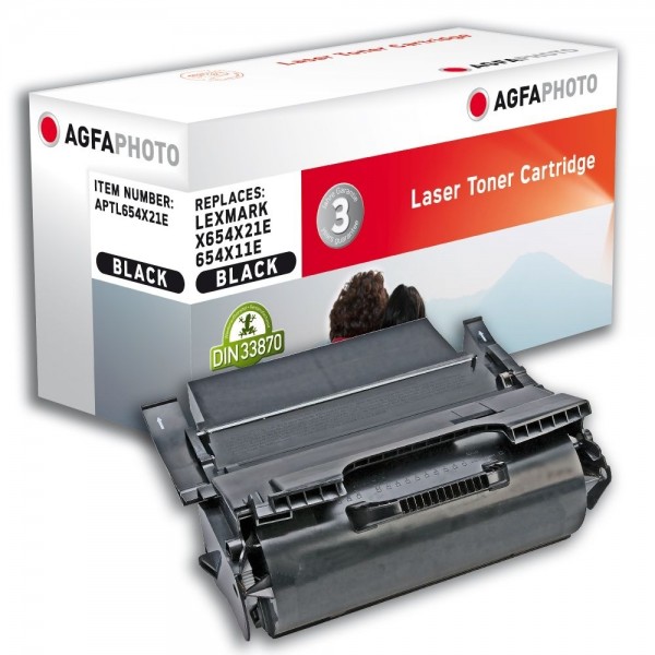 AGFA Photo Toner schwarz 654X21E für Lexmark X654 X656