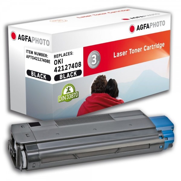 AGFA Photo Toner schwarz 42127408E für OKI C5100 C5200 C5300 C5400