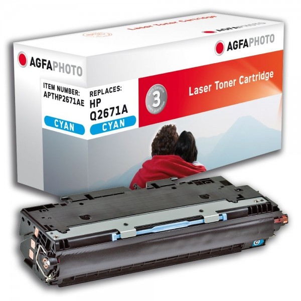 AGFA Photo Toner cyan HP2671AE für HP Color LaserJet 3500