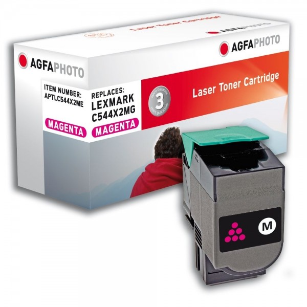 AGFA Photo Toner magenta C544X2ME für Lexmark C544 C546