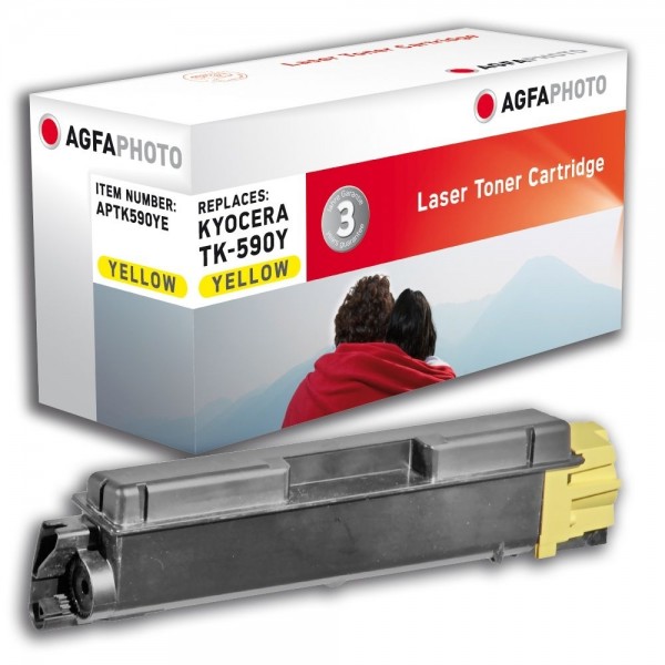 AGFA Photo Toner gelb TK-590YE für Kyocera FS-C2026 FS-C2126