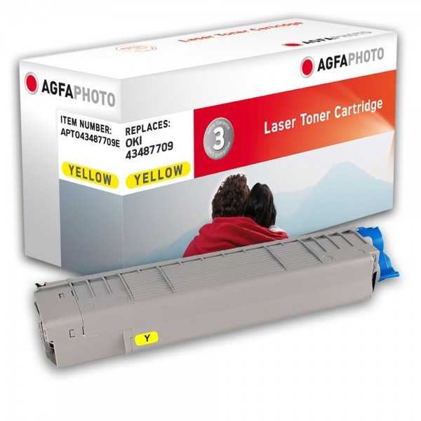 AGFA Photo Toner gelb 43487709E für OKI C8600 C8800