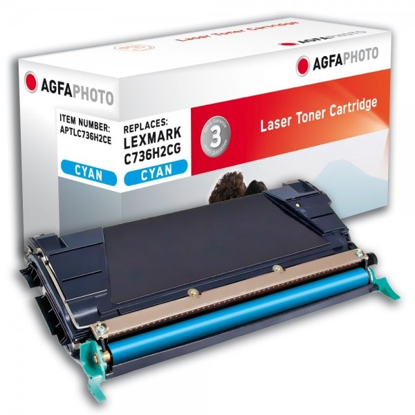 AGFA Photo Toner cyan 736H2CE für Lexmark C736 X738