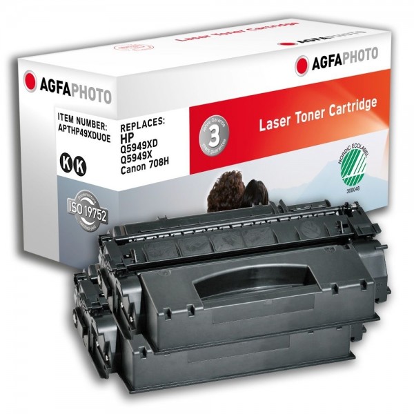 AGFA Photo Toner schwarz Doppelpack HP49XDUOE für HP LaserJet 1160 LaserJet 1320