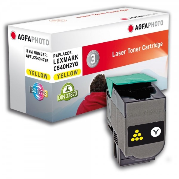 AGFA Photo Toner gelb C540H2YE für Lexmark C540