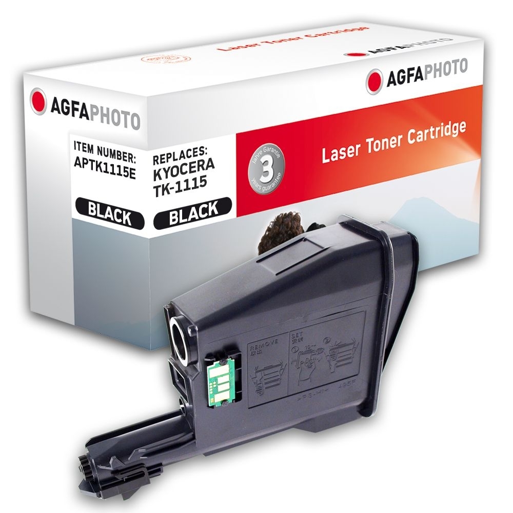 3 X Toner Compatibile Per Kyocera BL-TK-1115 FS-1041 FS-1220MFP FS-1320MFP, STAMPA 1600 PAGINE - Foto 4