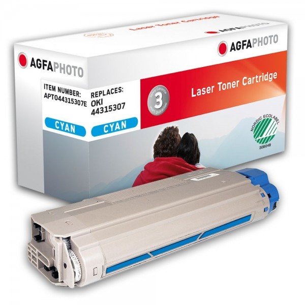 AGFA Photo Toner cyan 44315307E für OKI C610