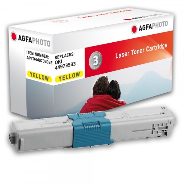 AGFA Photo Toner gelb 44973533E für OKI C301 C321 MC332