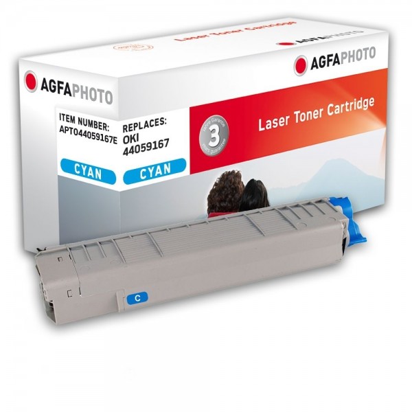 AGFA Photo Toner cyan 44059167E für OKI MC851 MC861