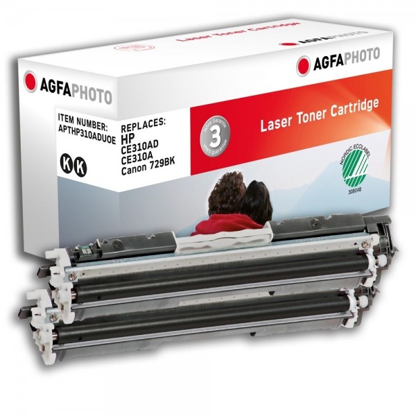 AGFA Photo Toner schwarz HP310ADUOE für HP Color LaserJet PRO CP1000 Series