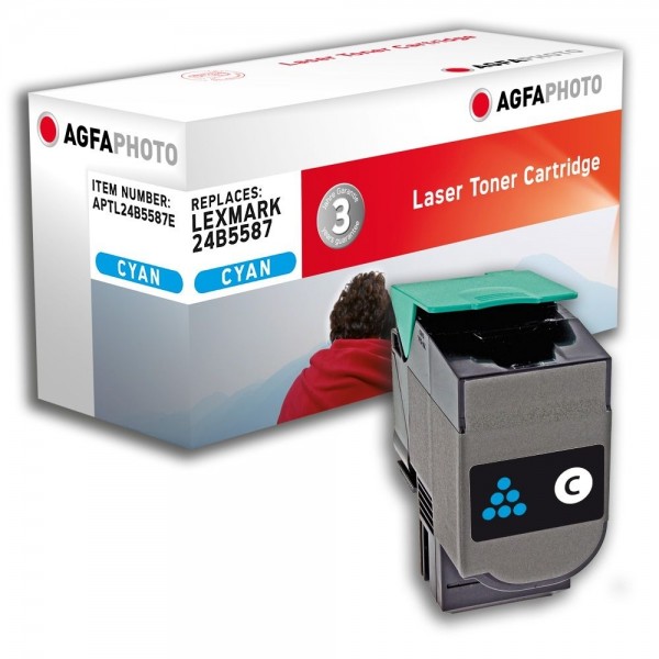 AGFA Photo Toner cyan 24B5587E für Lexmark XS544 XS548