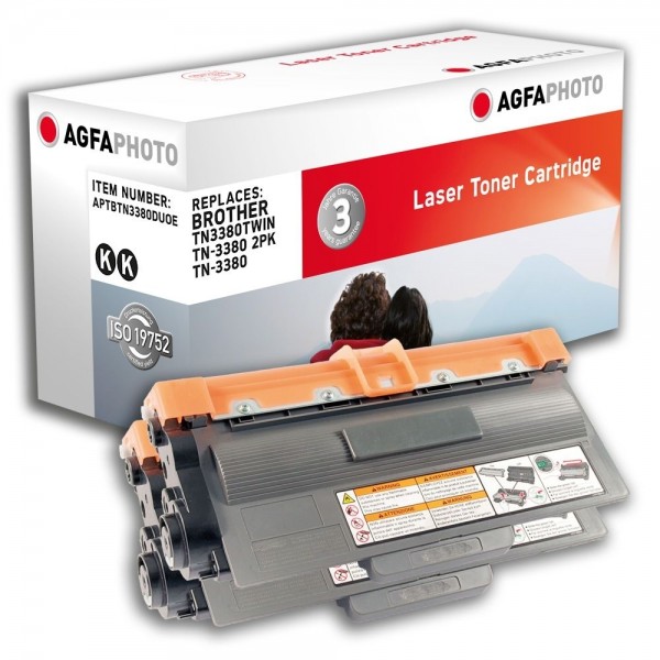 AGFA Photo Toner schwarz Doppelpack TN-3380DUOE für Brother HL-5440