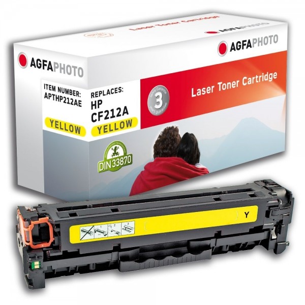 AGFA Photo Toner gelb HP212AE für HP LaserJet PRO 200 Color M251N