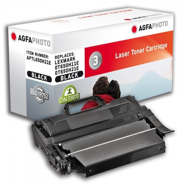 AGFA Photo Toner schwarz 650H21E für Lexmark T650 T652 T654 T656