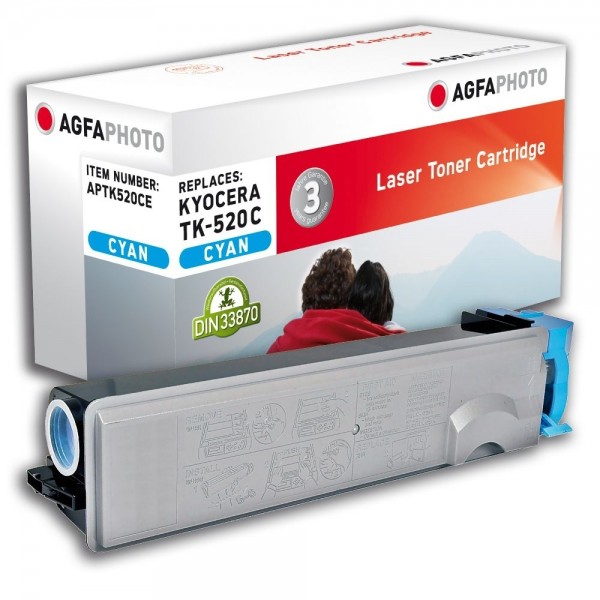 AGFA Photo Toner cyan TK-520CE für Kyocera FS-C5015N