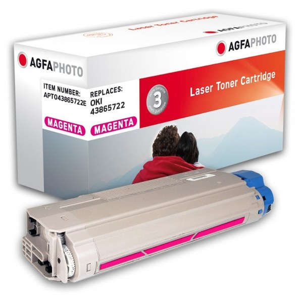 AGFA Photo Toner magenta 43865722E für OKI C5850 C5950