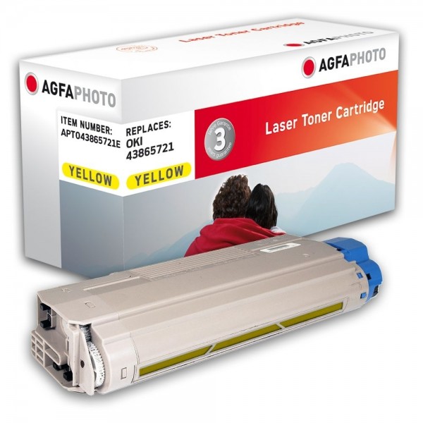 AGFA Photo Toner gelb 43865721E für OKI C5850 C5950