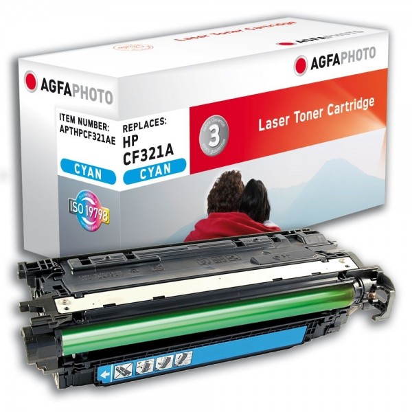 AGFA Photo Toner cyan HPCF321AE für HP Color LaserJet Enterprise M651 Series