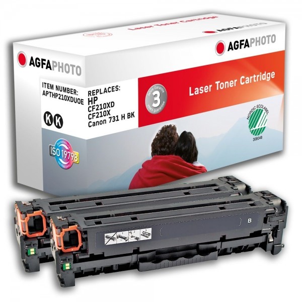 AGFA Photo Toner schwarz HP210XDUOE für HP LaserJet PRO 200 Color M251N