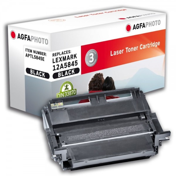 AGFA Photo Toner schwarz 5845E für Lexmark Optra T610 T612