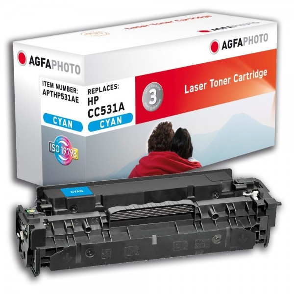 AGFA Photo Toner cyan HP531AE für HP Color LaserJet CM2300 Series