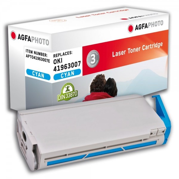 AGFA Photo Toner cyan 41963007E für OKI C7100 C7200 C7300