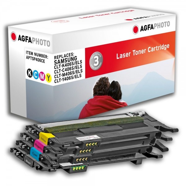 AGFA Photo Toner Multipack P406CE für Samsung CLP-360 CLX-3300 Xpress C410