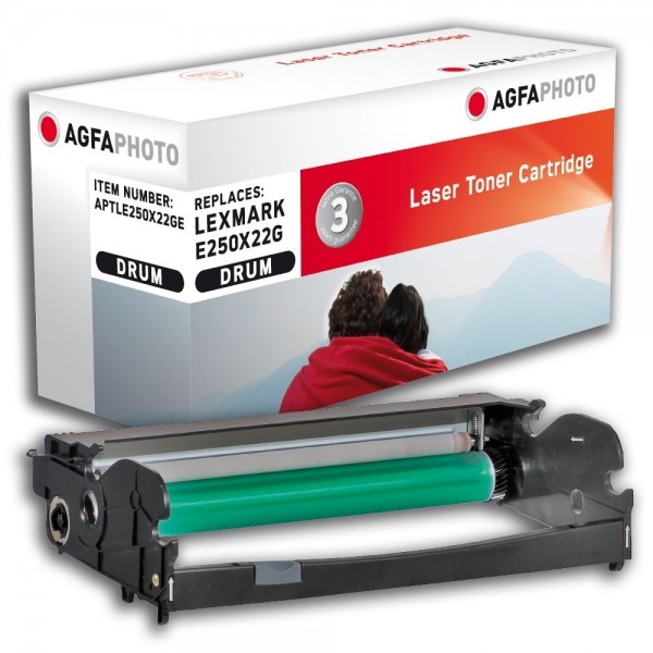 AGFA Photo Fotoleitereinheit Schwarz E250X22GE Lexmark E250 E350 E352 E450