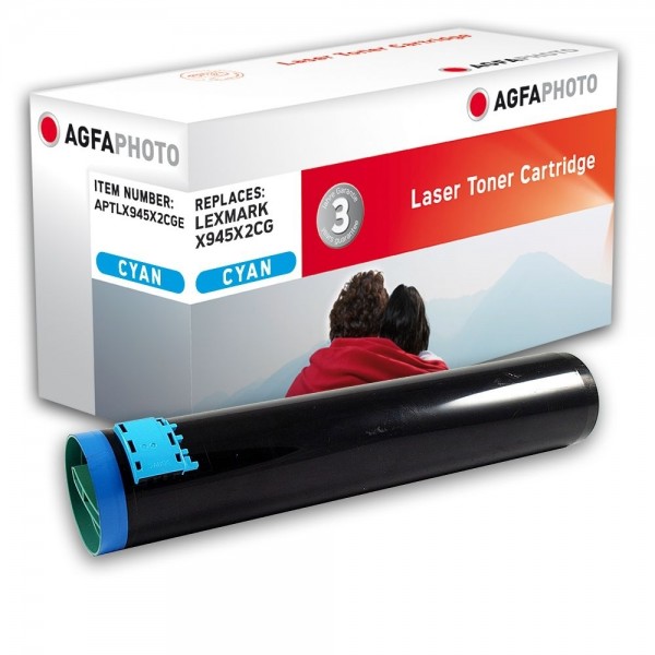 AGFA Photo Toner cyan X945X2CGE für Lexmark X940 X945