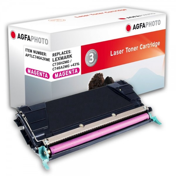 AGFA Photo Toner magenta C746A2XME für Lexmark C746 C748