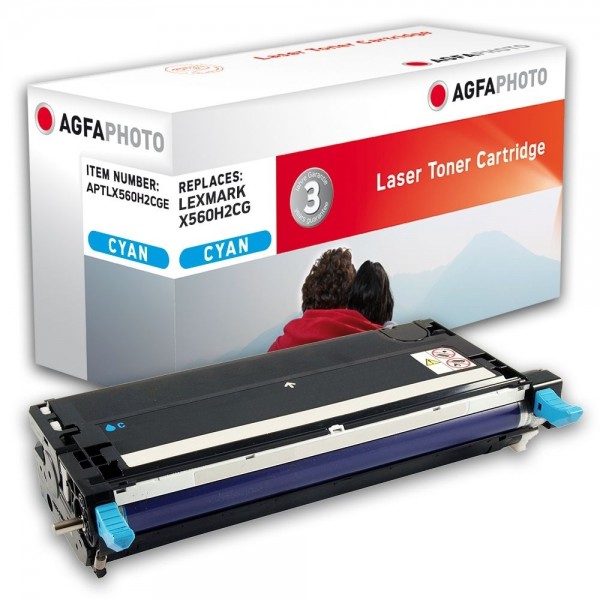 AGFA Photo Toner cyan X560H2CGE für Lexmark X560