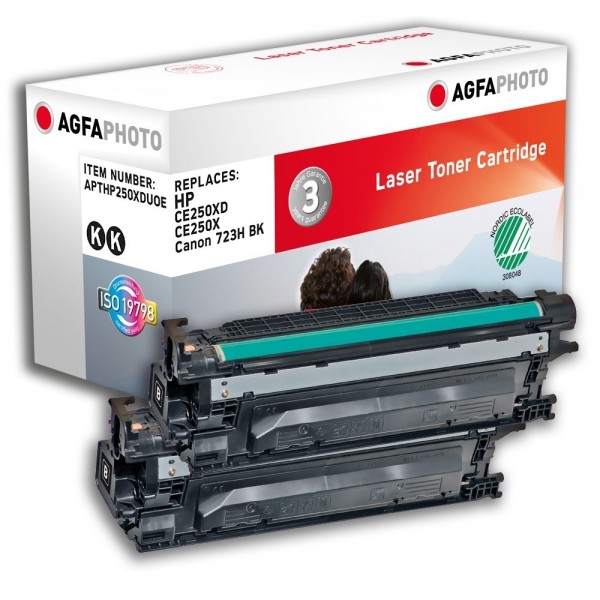 AGFA Photo Toner schwarz HP250XDUOE für HP LaserJet CM3500 Series