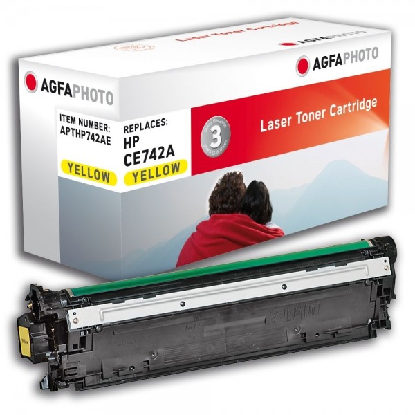 AGFA Photo Toner gelb HP742AE für HP Color LaserJet CP5200 Series