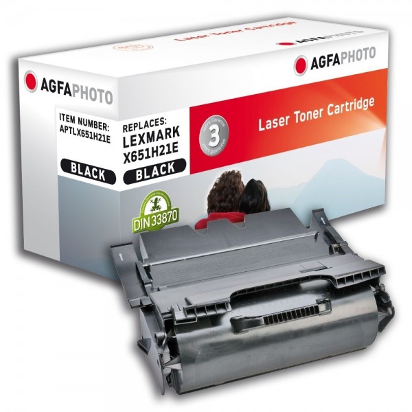 AGFA Photo Toner schwarz X651H21E für Lexmark X651 X652 X654